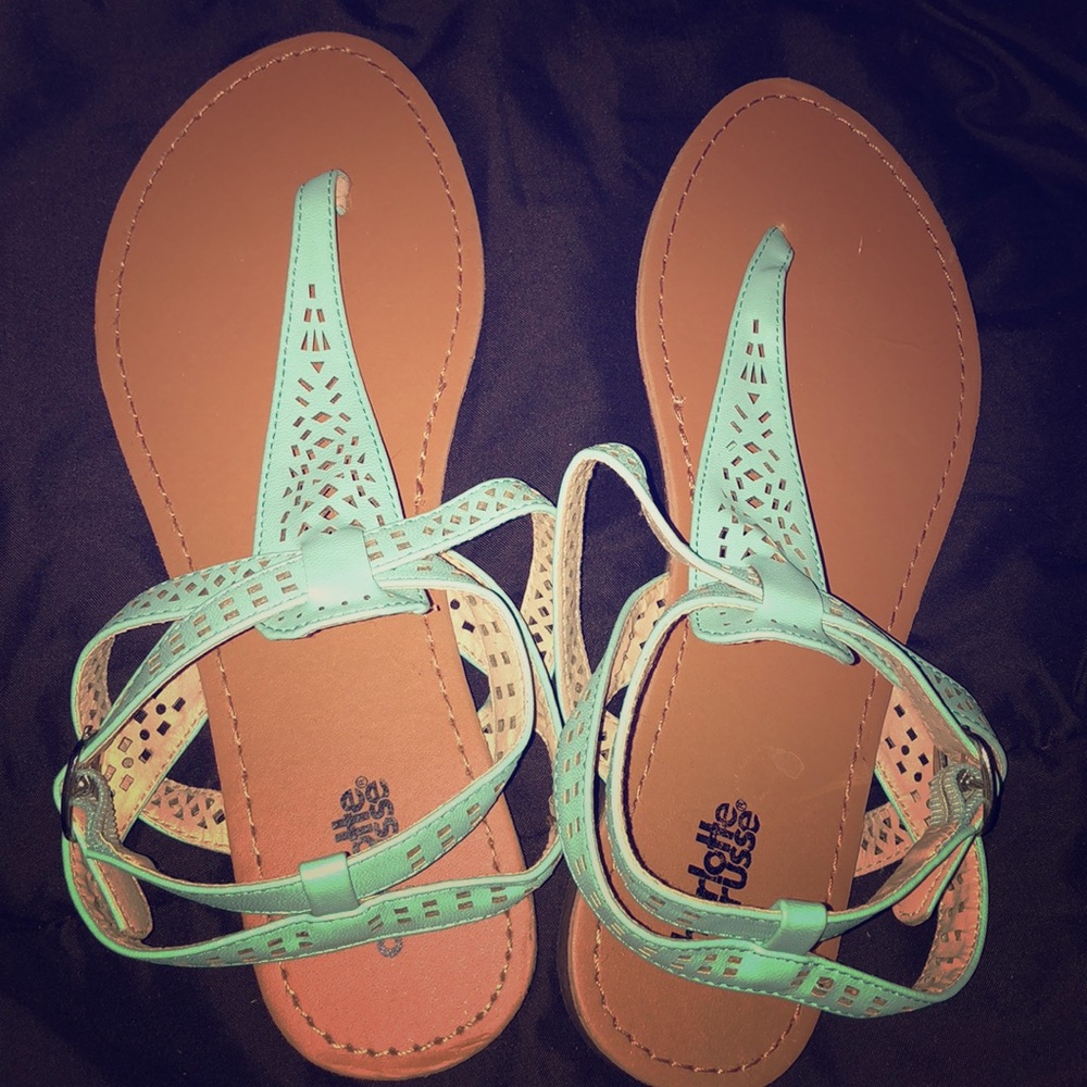 Charlotte Russe Mint Green Sandals
